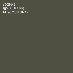#505042 - Fuscous Gray Color Image